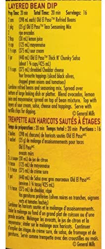 Old El Paso Refried Beans – 398ml (14 fl.oz) Bean Dip Recipe